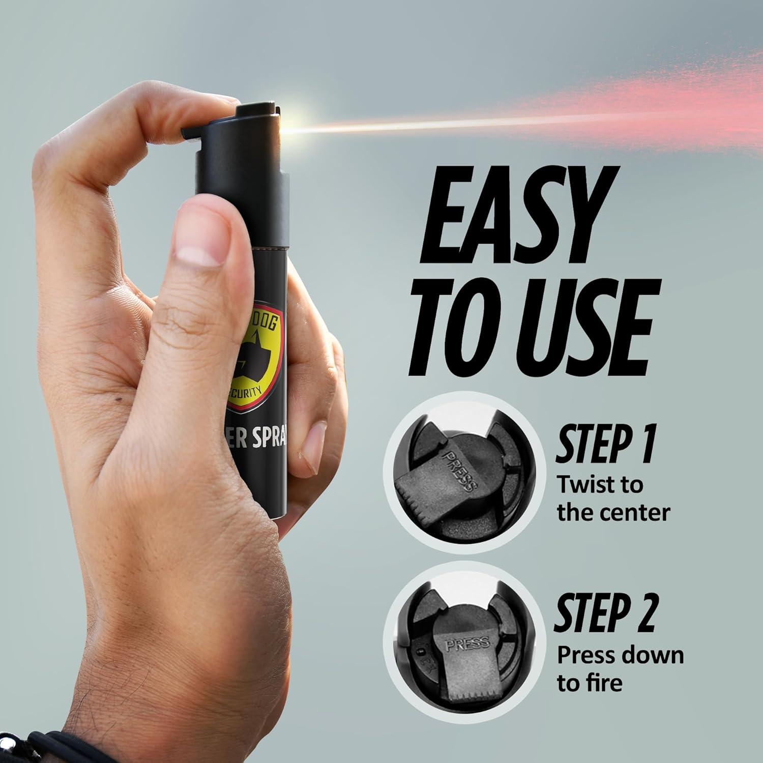 Spray de Pimienta Compacto Guard Dog Security 22ml Máxima Fuerza