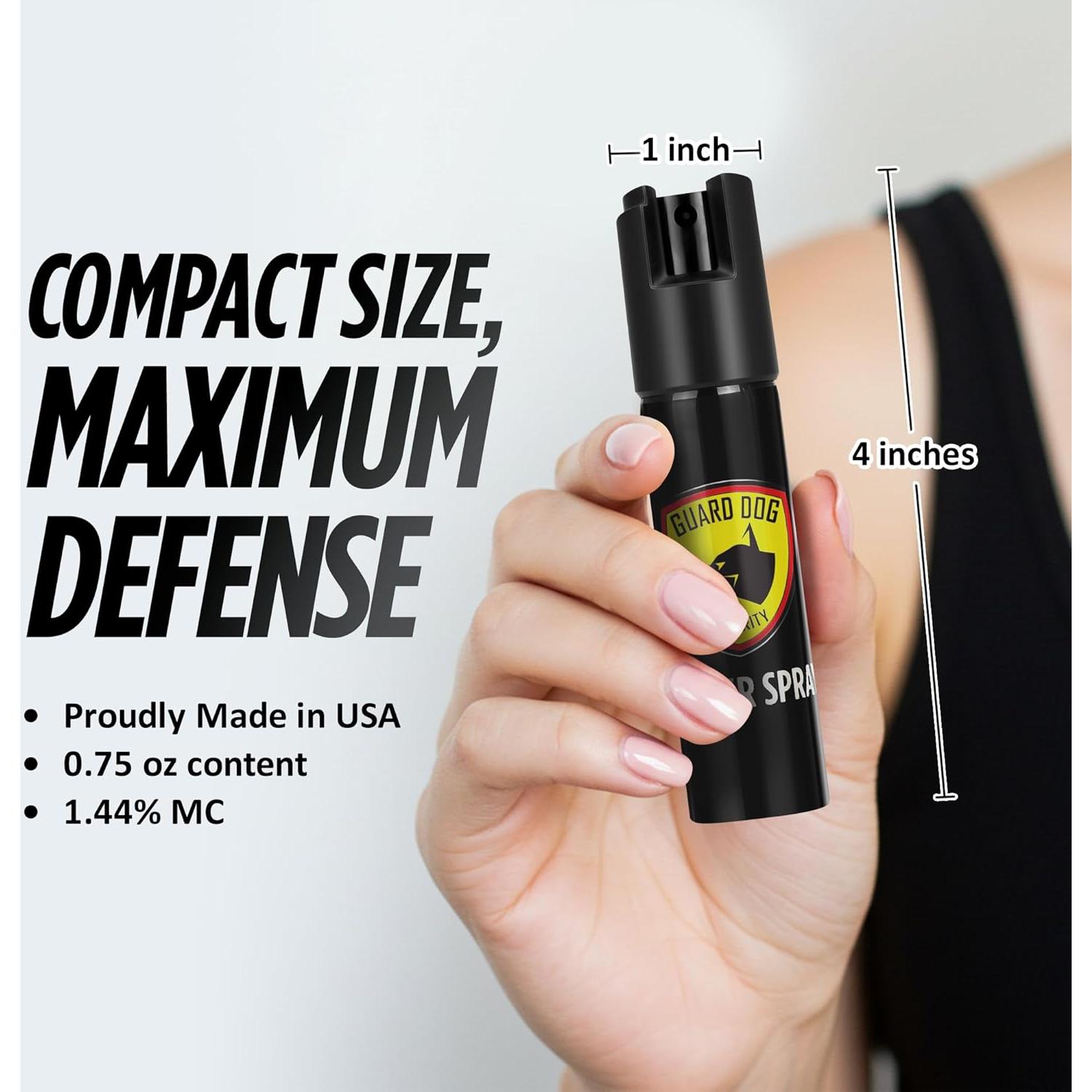 Spray de Pimienta Compacto Guard Dog Security 22ml Máxima Fuerza