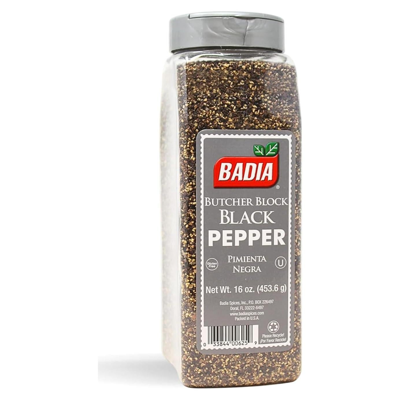 Pimienta Negra Badia en Bloque de Carnicero 453.6 g - Sazonador Grueso