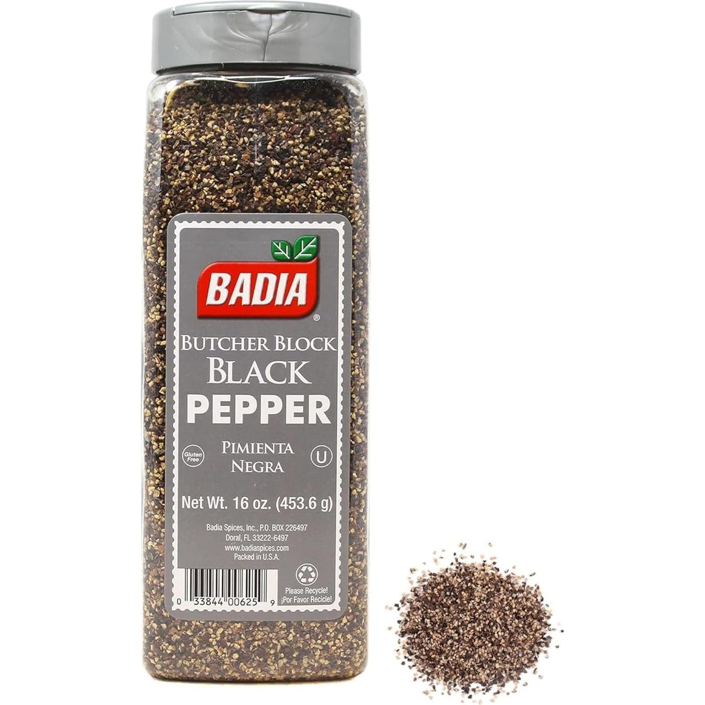 Pimienta Negra Badia en Bloque de Carnicero 453.6 g - Sazonador Grueso