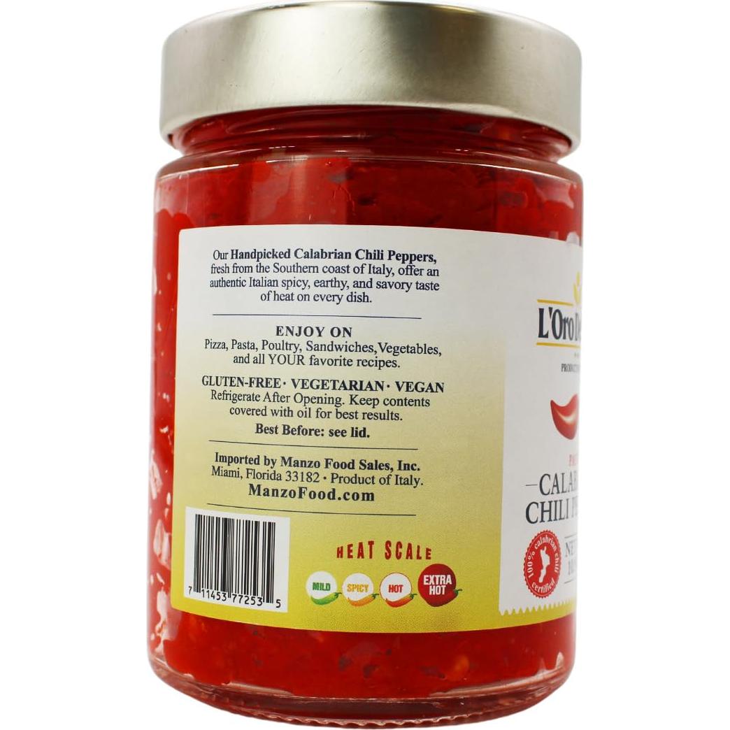 Pimientos Picantes Calabreses L'Oro Del Sud 280g - Sabor Auténtico
