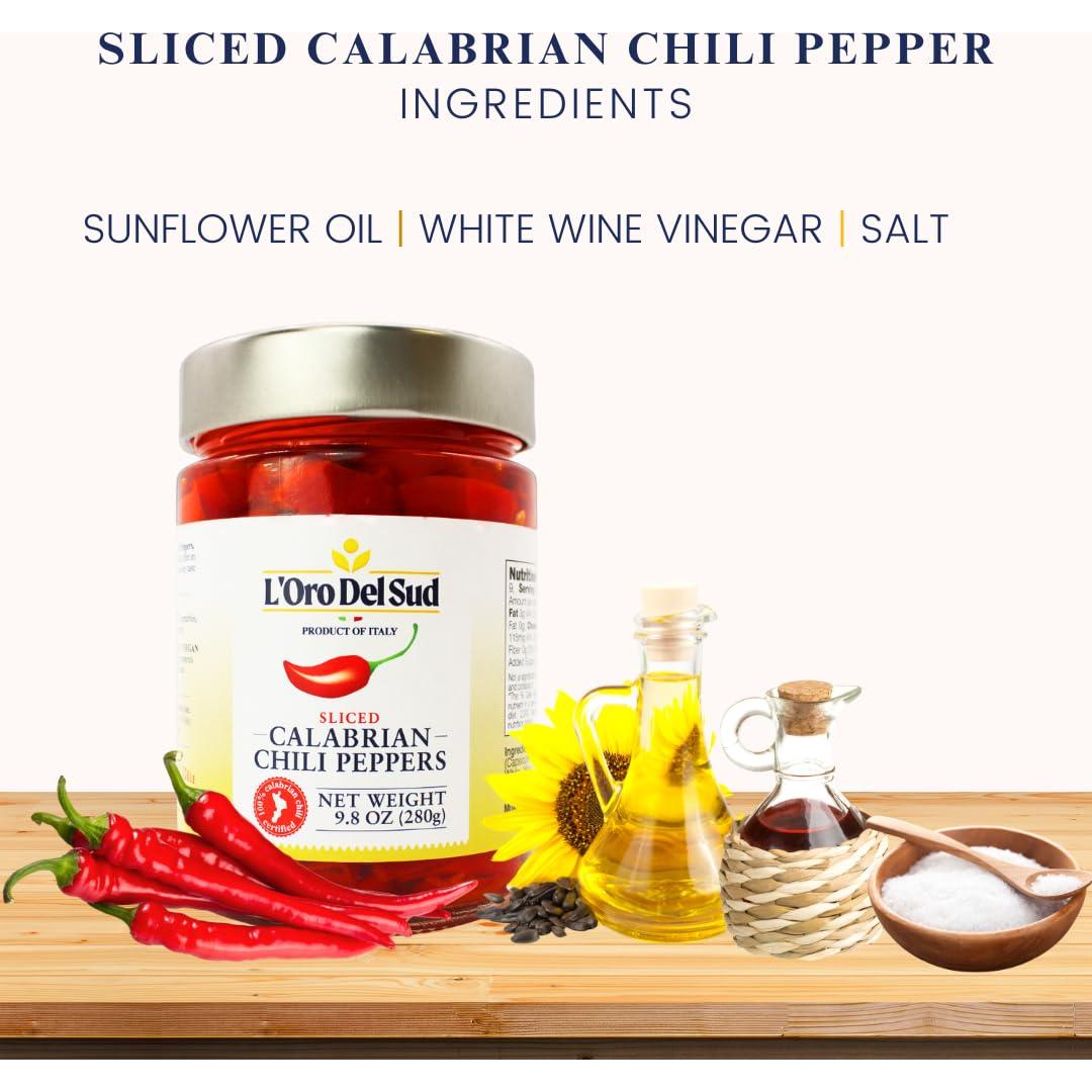 Pimientos Picantes Calabreses L'Oro Del Sud 280g - Sabor Auténtico