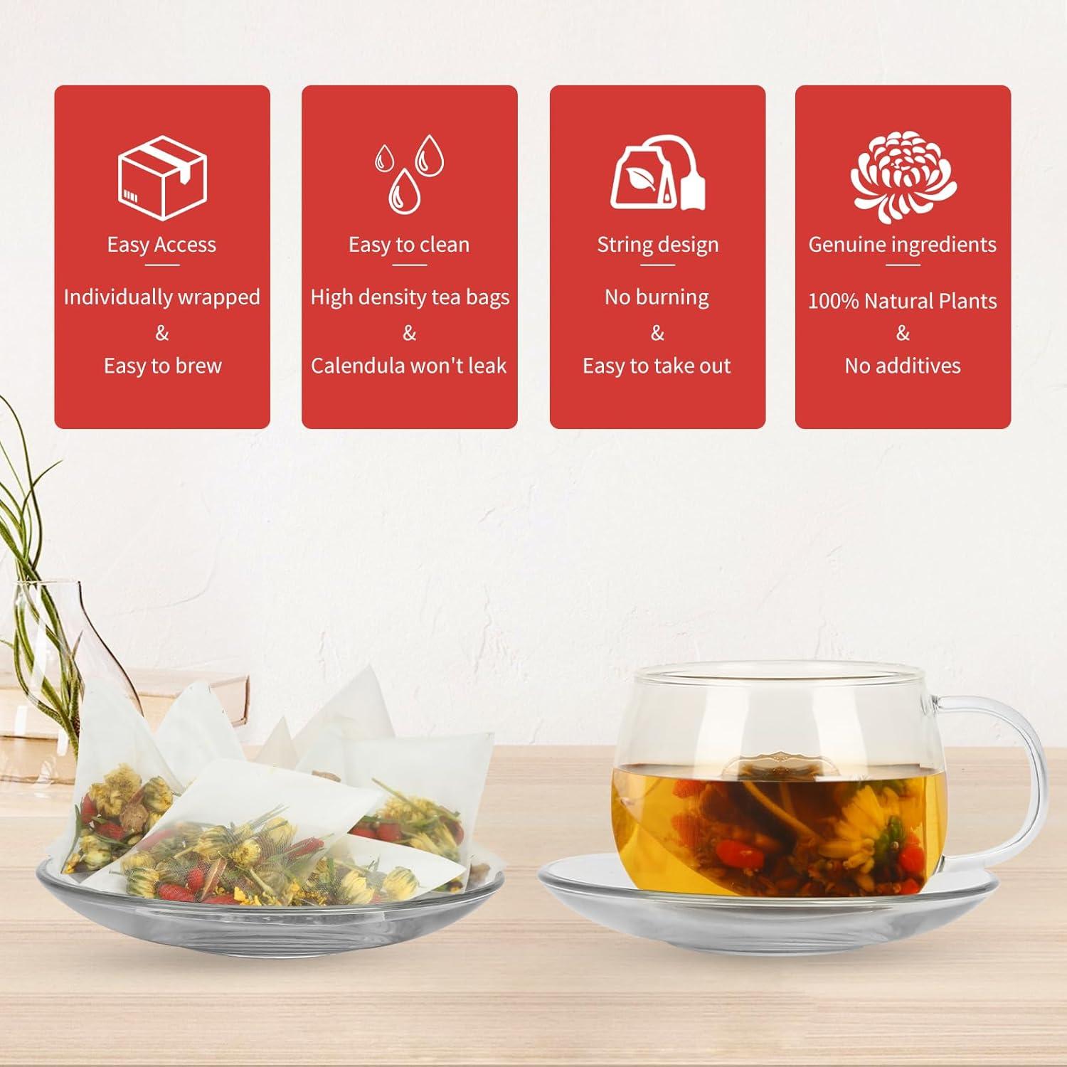 Té Detoxificador de Hígado Loywoqi 160g - 20 Bolsitas Premium