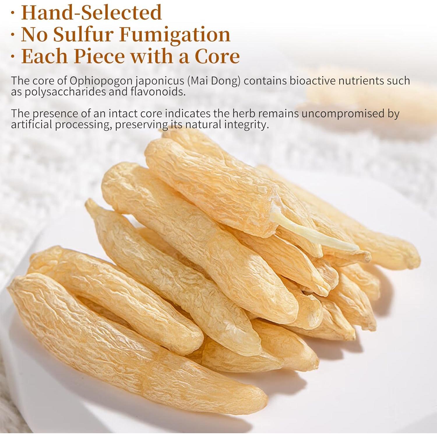 Raíz de Ophiopogon Japonicus Wanhua Hall 230g - Nutre Yin y Pulmones