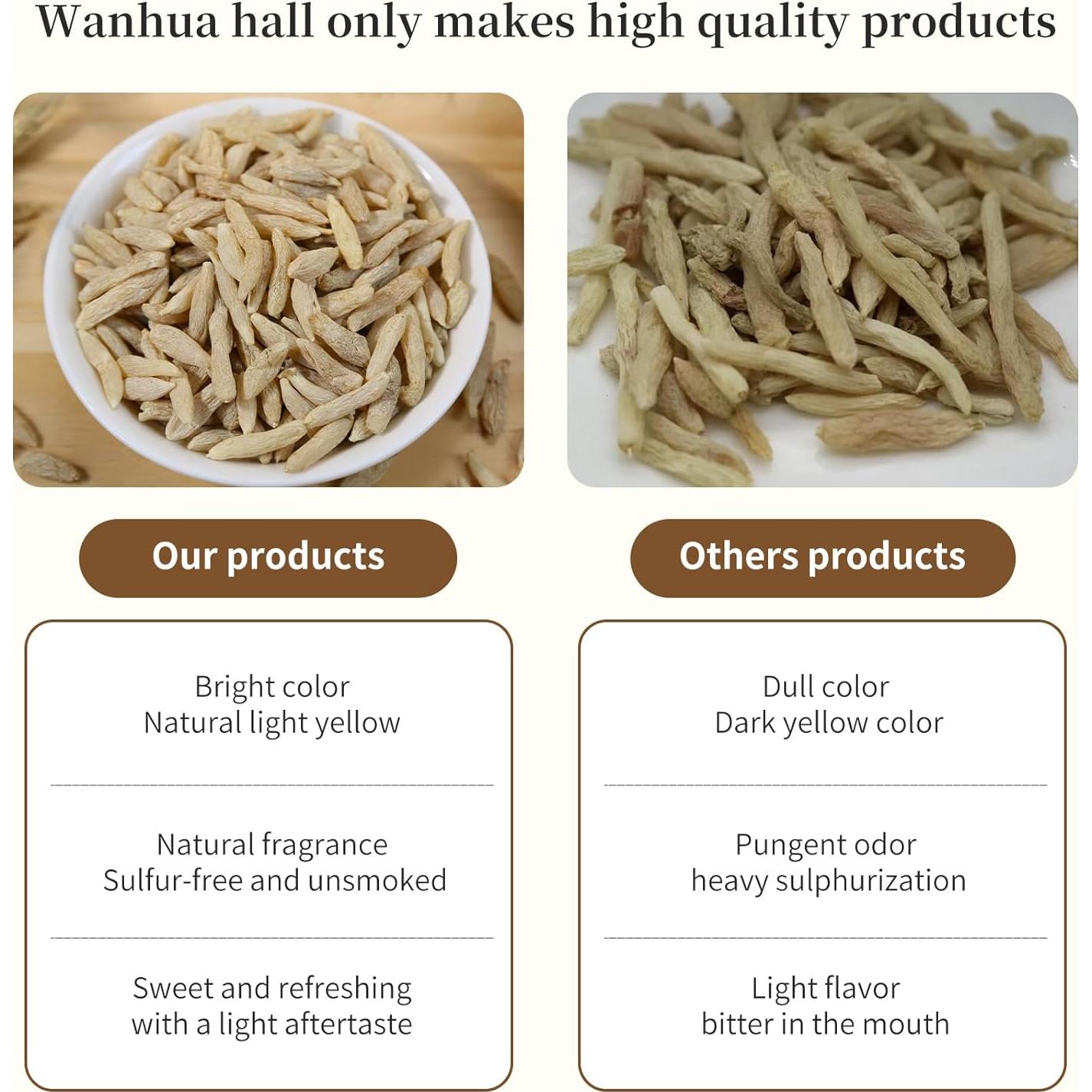 Raíz de Ophiopogon Japonicus Wanhua Hall 230g - Nutre Yin y Pulmones