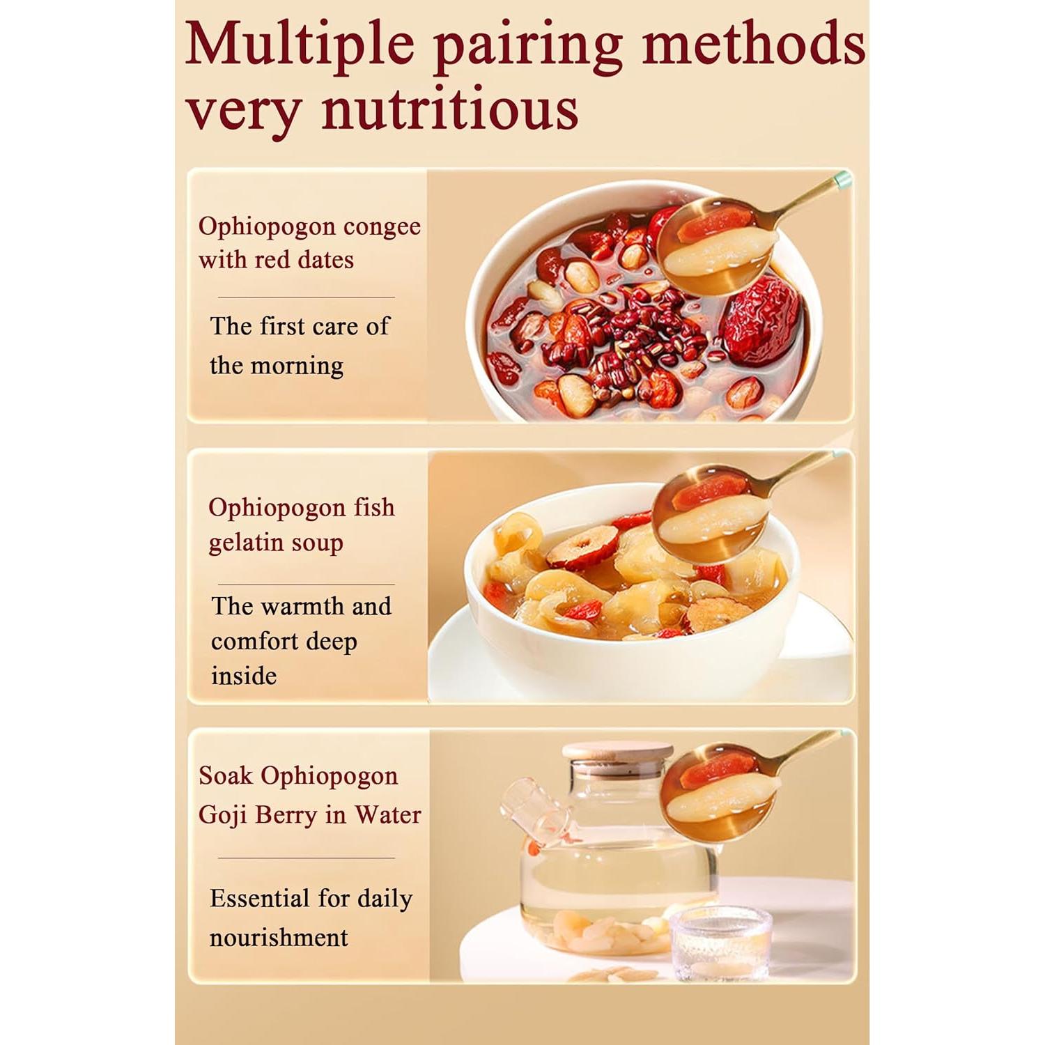 Raíz de Ophiopogon Japonicus 200g - Té Herbal Chino Lingyunxi