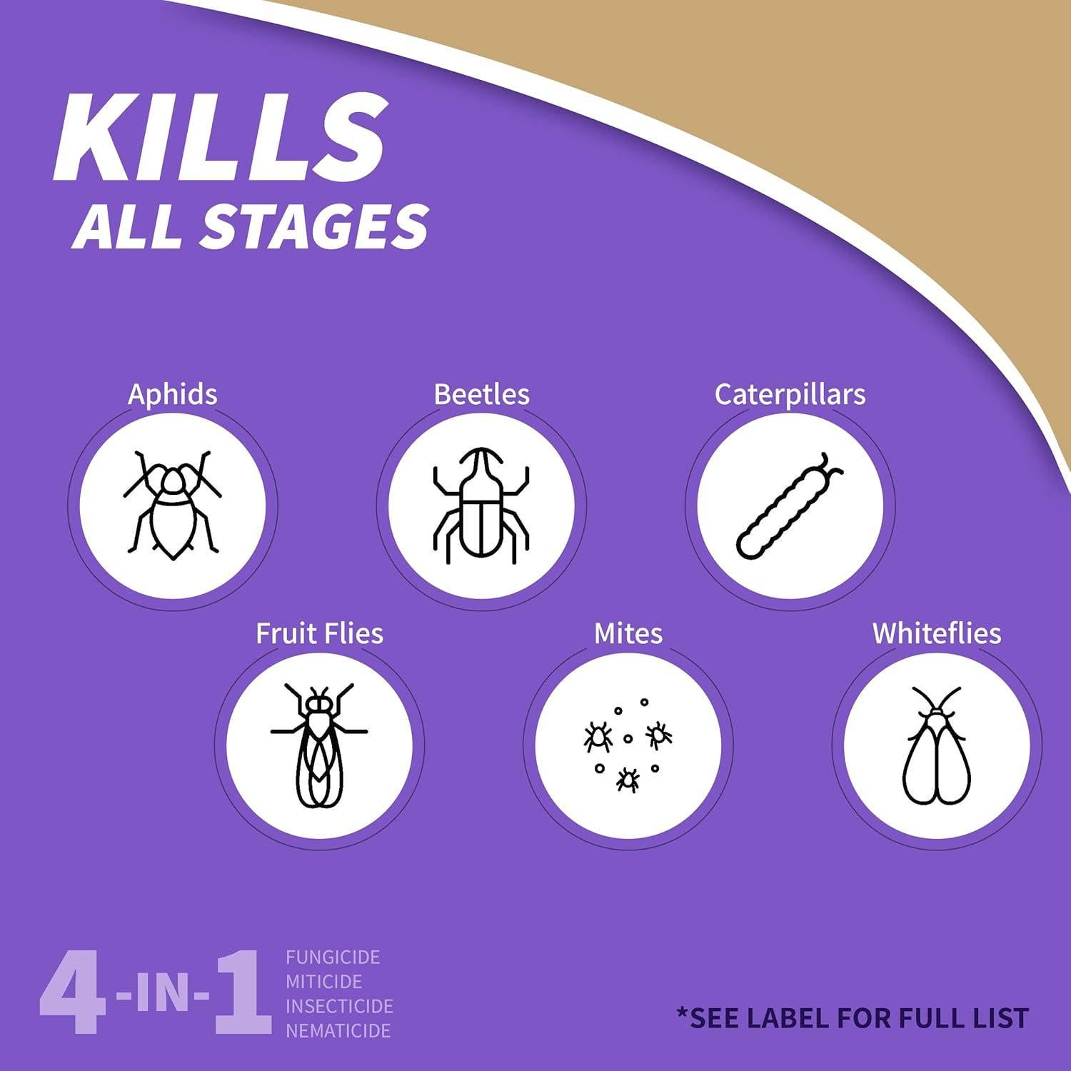Spray Neem Max Bonide 1.89L Insecticida y Fungicida Orgánico