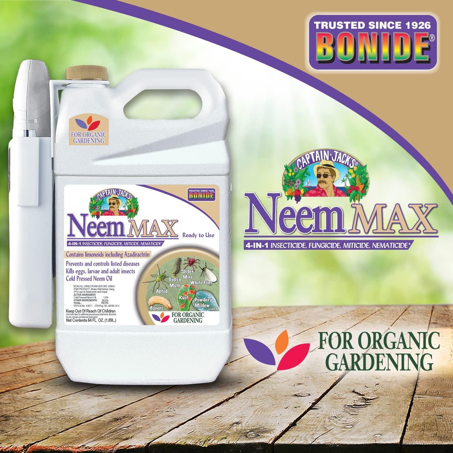 Spray Neem Max Bonide 1.89L Insecticida y Fungicida Orgánico
