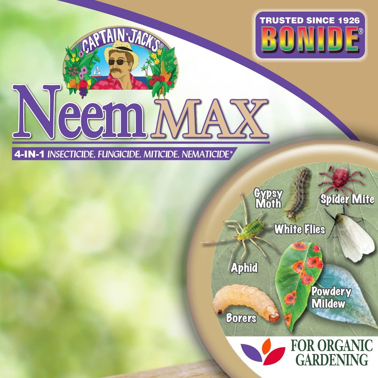 Spray Neem Max Bonide 1.89L Insecticida y Fungicida Orgánico