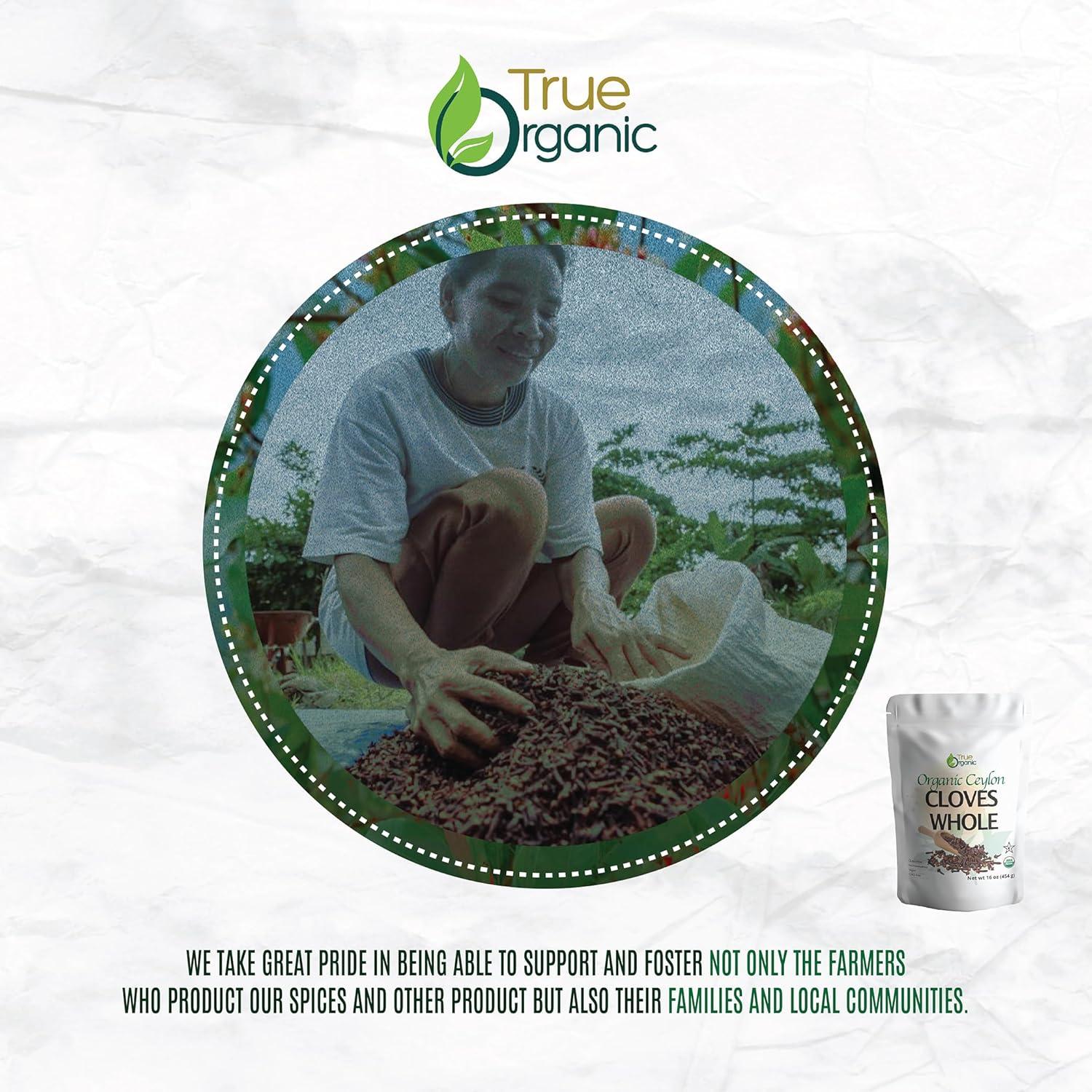 Clavos de Ceylán Orgánicos Verdaderos 453g Certificados USDA