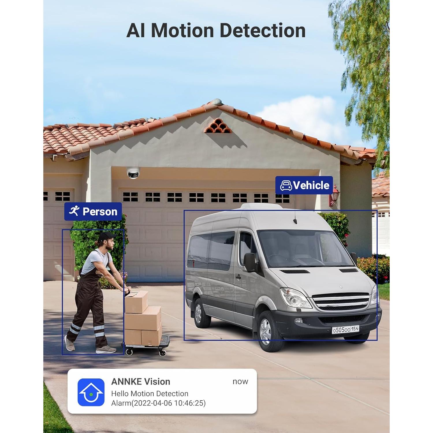 Cámara de Seguridad ANNKE FCD600 PoE 6MP Doble Lente 180°