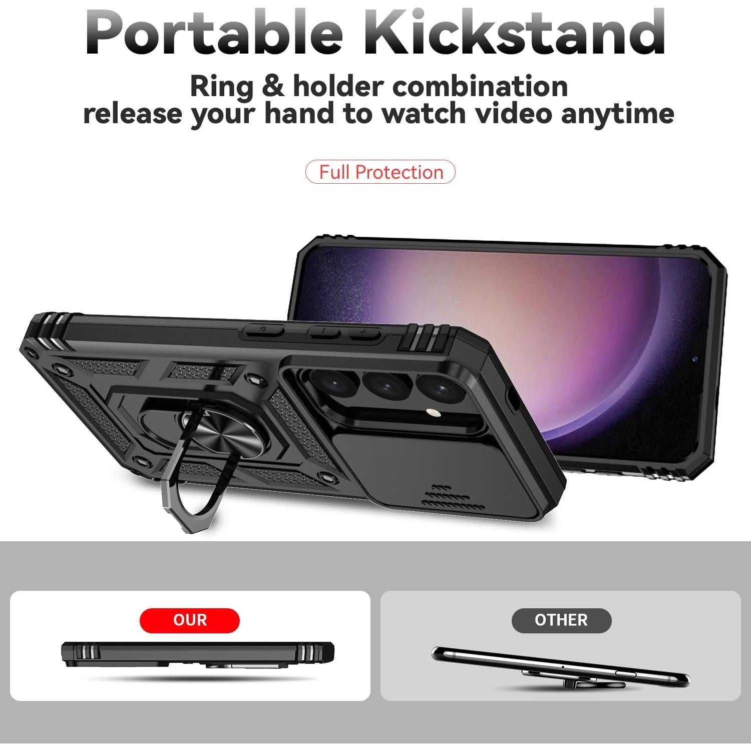 Funda Samsung Galaxy S24 Plus con Soporte y Protector HD