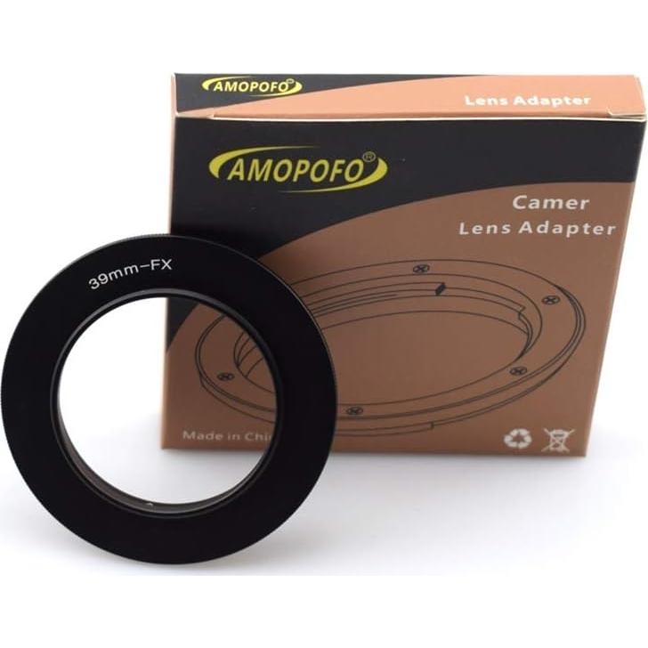 Anillo Adaptador Inverso Macro AMOPOFO 39mm a FX para Fujifilm
