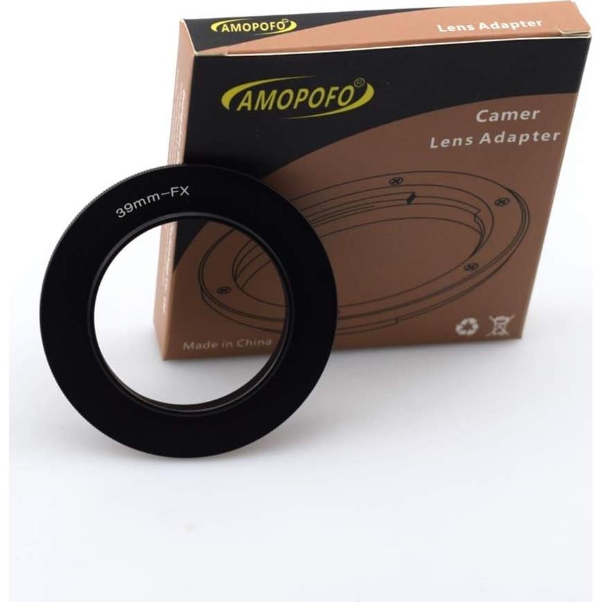 Anillo Adaptador Inverso Macro AMOPOFO 39mm a FX para Fujifilm