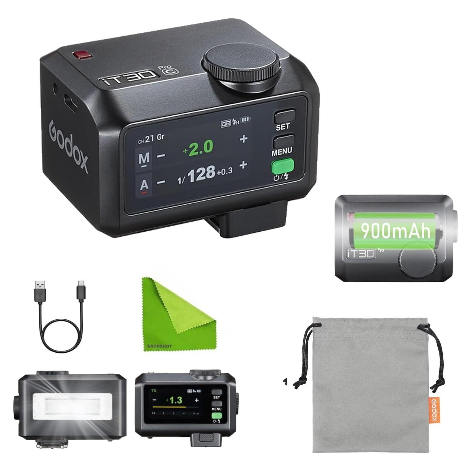 Flash Godox iT30Pro TTL Mini para Canon - 1/8000s HSS