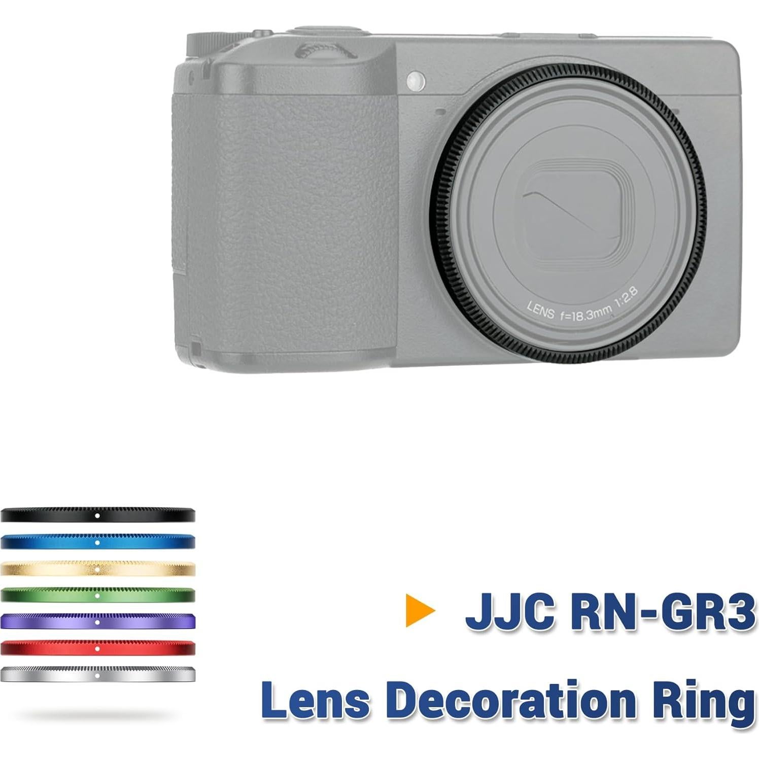 Anillo de Decoración de Lente JJC para Ricoh GR III - Negro