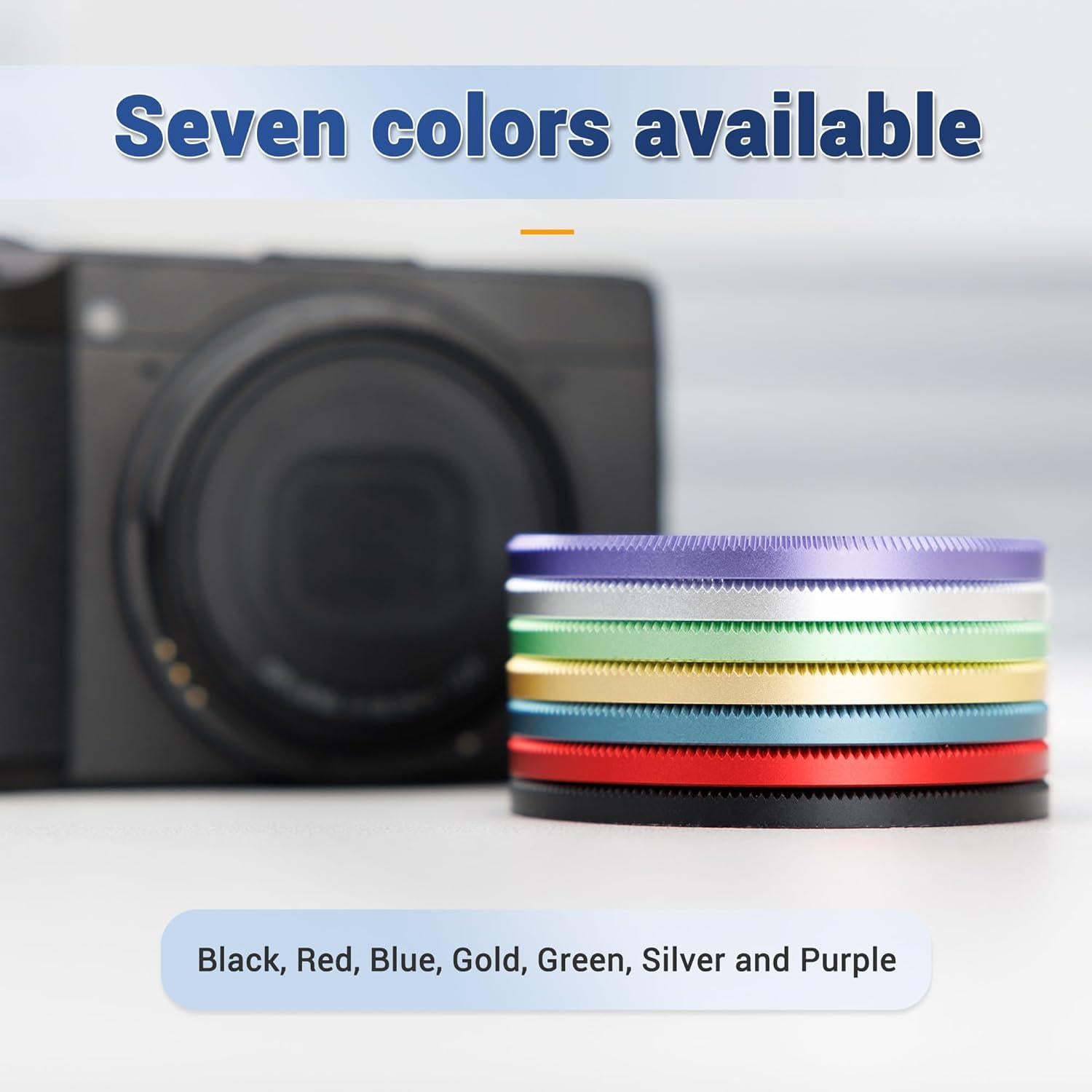 Anillo de Decoración de Lente JJC para Ricoh GR III - Negro