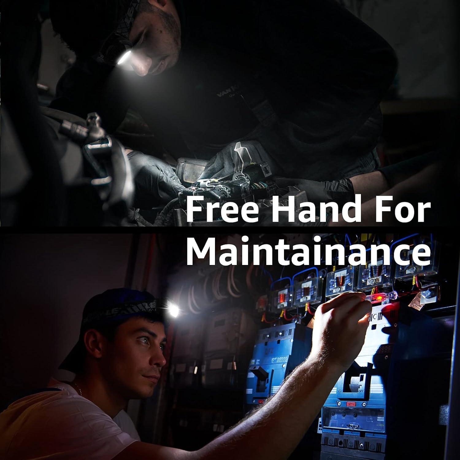 Linterna Frontal LED Lighting EVER 3 Paquetes 150 Lúmenes