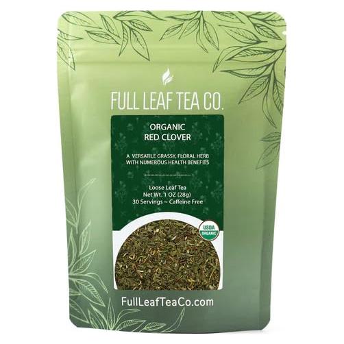 Té de Trébol Rojo Orgánico a Granel 28g - Full Leaf Tea Co.