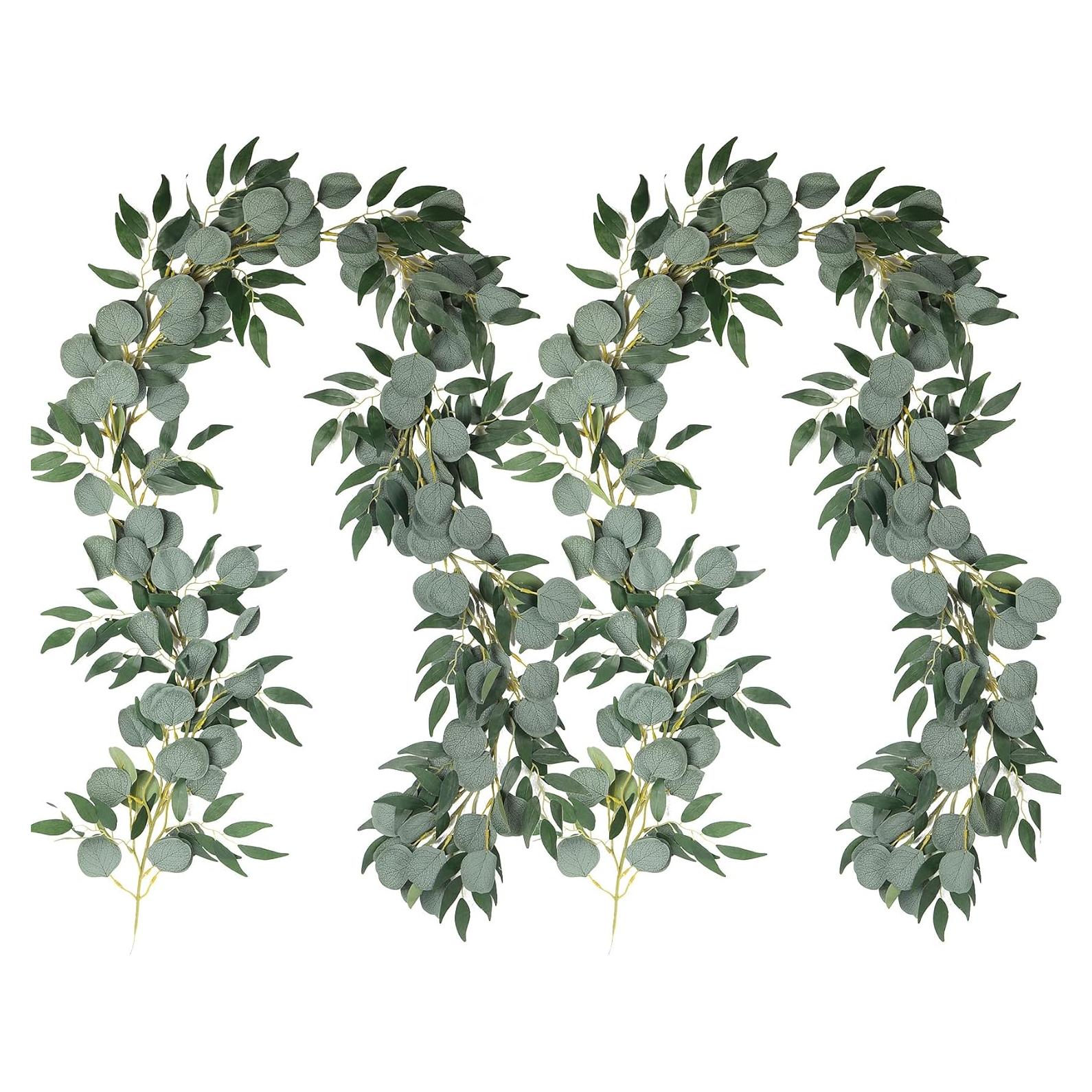 Guirnalda Artificial Eucalipto RECUTMS 2Pack 1.83m Decoración