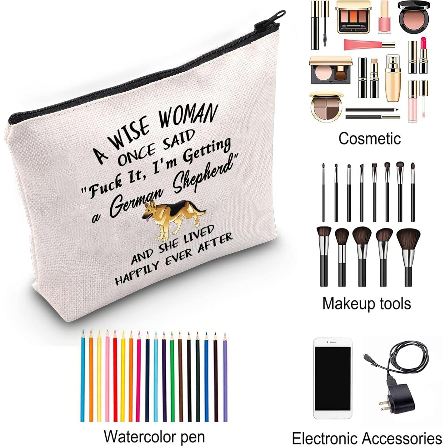 Bolsa Cosmética ZJXHPO para Mujeres - Impermeable 23.5x17 cm