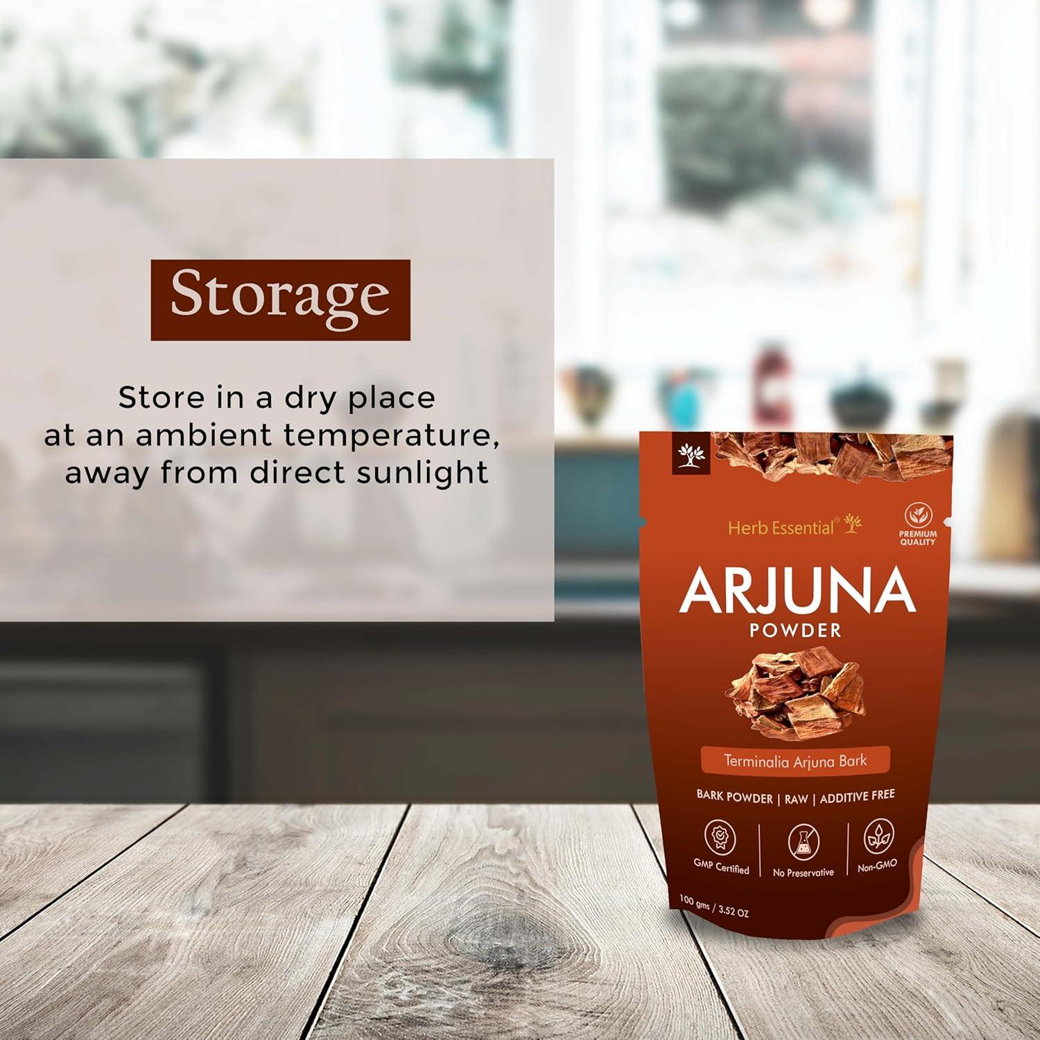 Polvo de Arjuna 200g Herb Essential - Suplemento Vegano Natural