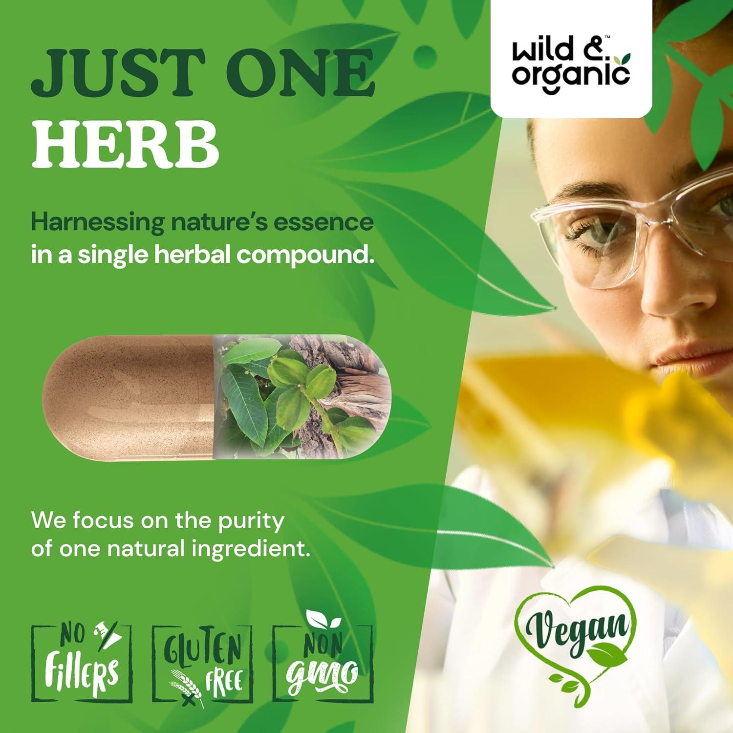 Cápsulas de Arjuna Silvestre y Orgánico - 180 Unidades - Vegano