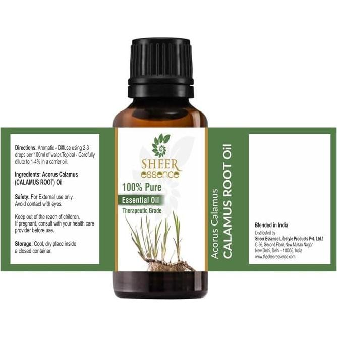 Aceite Esencial de Calamus 15 ML 100% Puro Terapéutico
