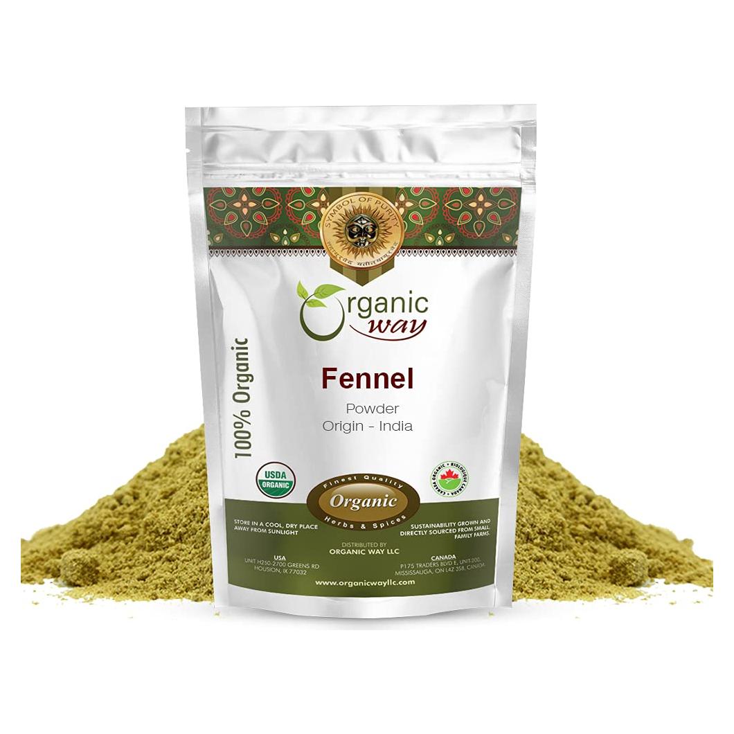 Polvo de Semilla de Hinojo Orgánico 0.45 kg - Organic Way