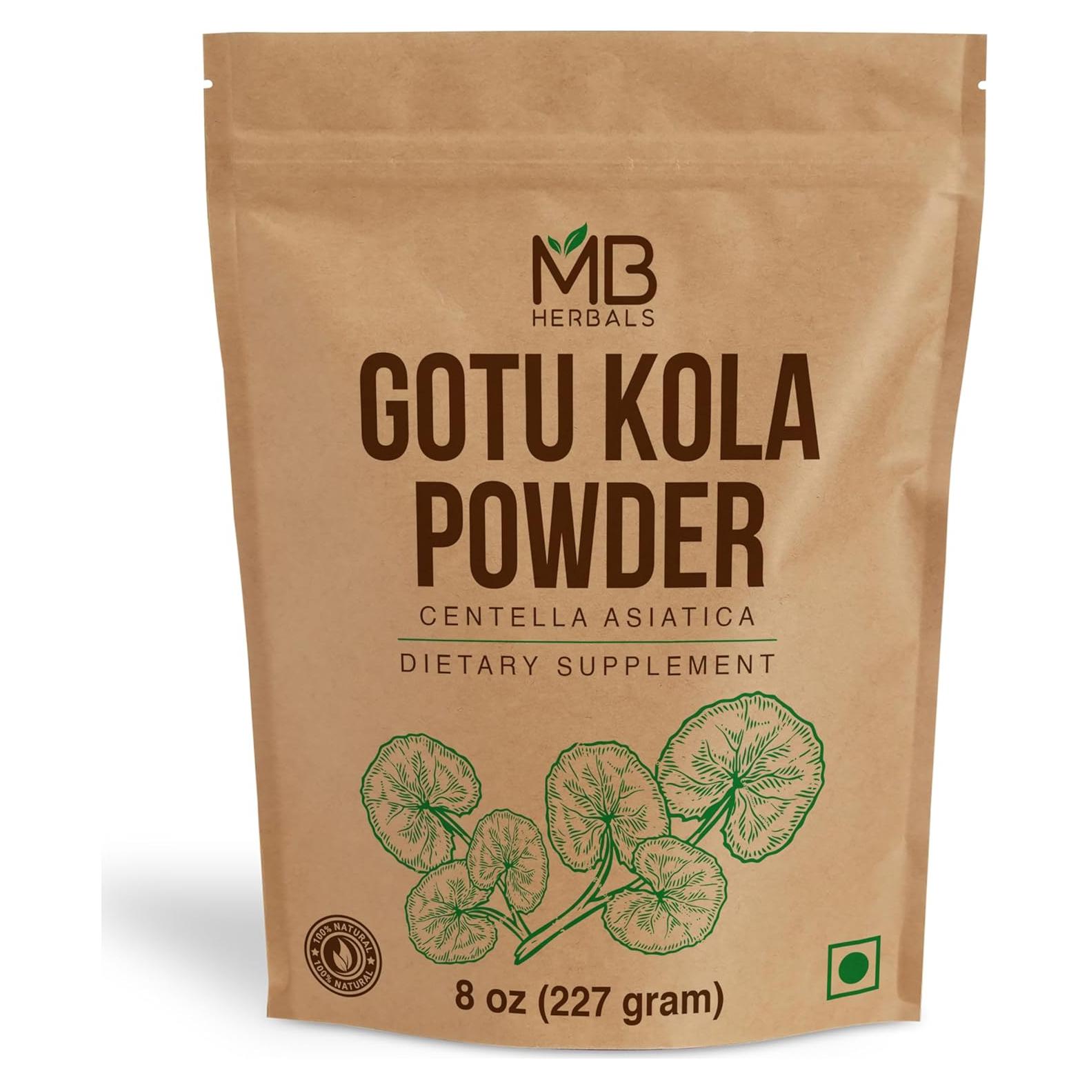 Polvo de Gotu Kola MB Herbals 227g - Centella asiatica