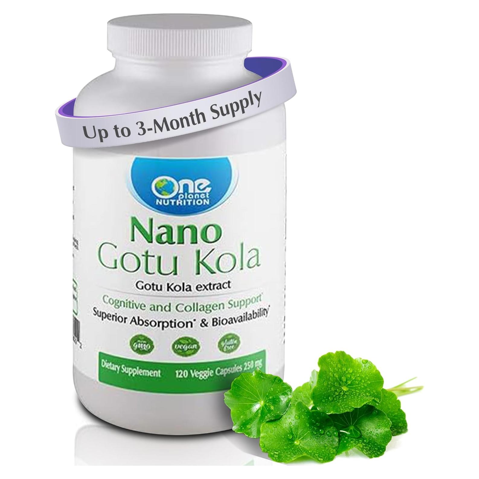 Cápsulas Veganas Nano Gotu Kola 250 mg - One Planet Nutrition