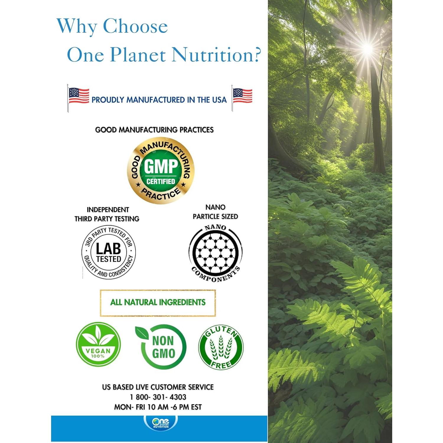 Cápsulas Veganas Nano Gotu Kola 250 mg - One Planet Nutrition