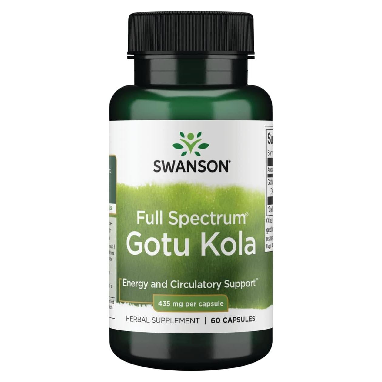 Cápsulas de Gotu Kola Swanson 435 mg - 60 Unidades