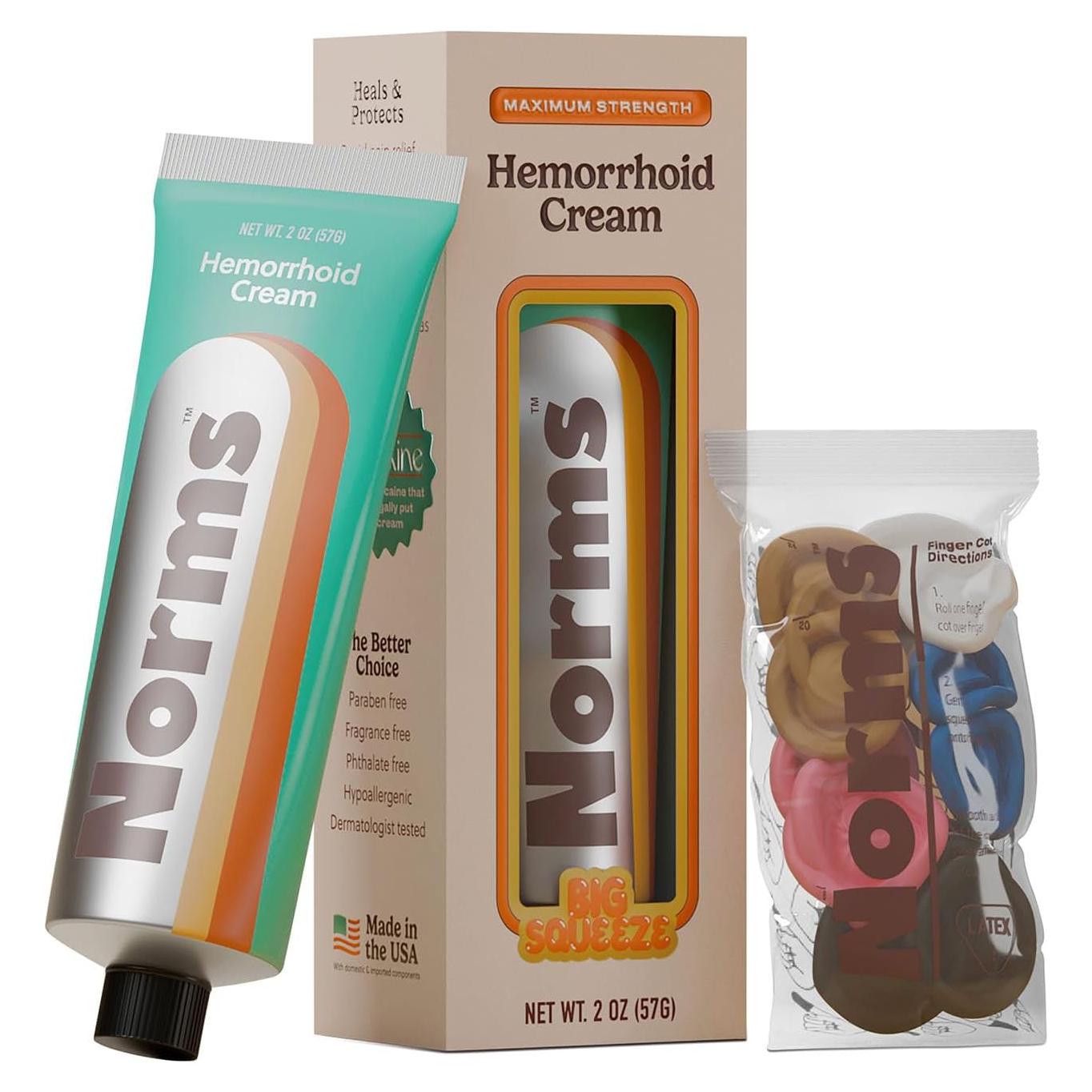 Crema para Hemorroides Norms 5% Lidocaína 56.7g Alivio Rápido