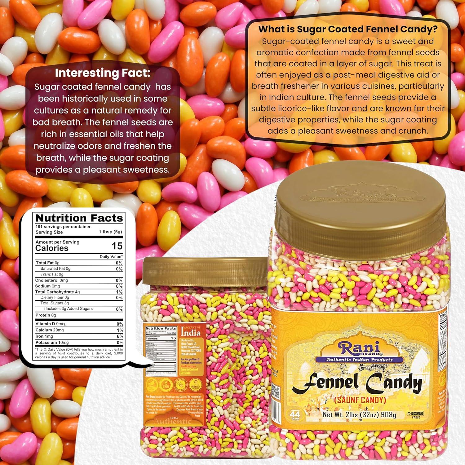 Caramelo de Hinojo Rani 908g - Golosina Digestiva Vegana