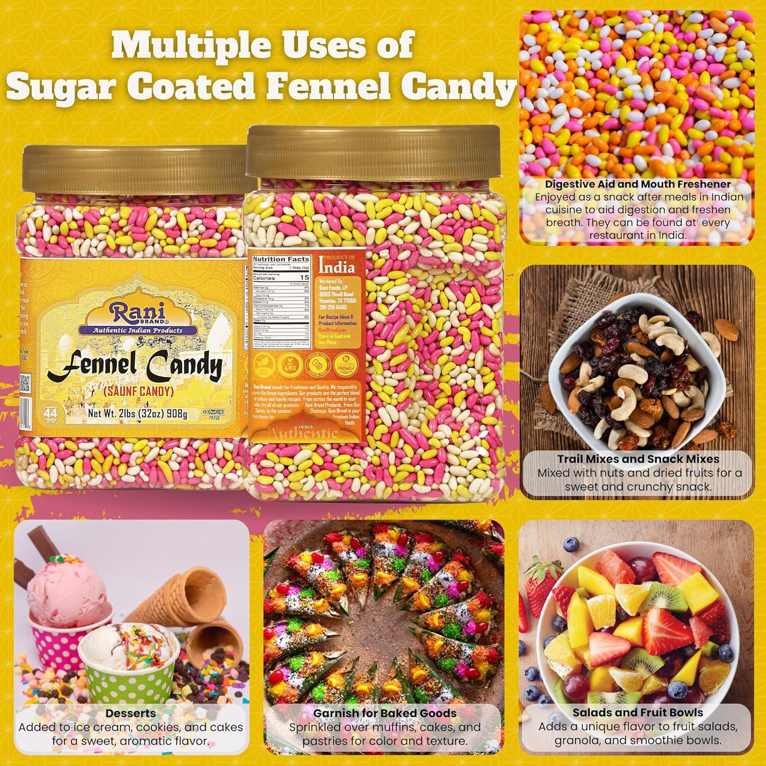 Caramelo de Hinojo Rani 908g - Golosina Digestiva Vegana