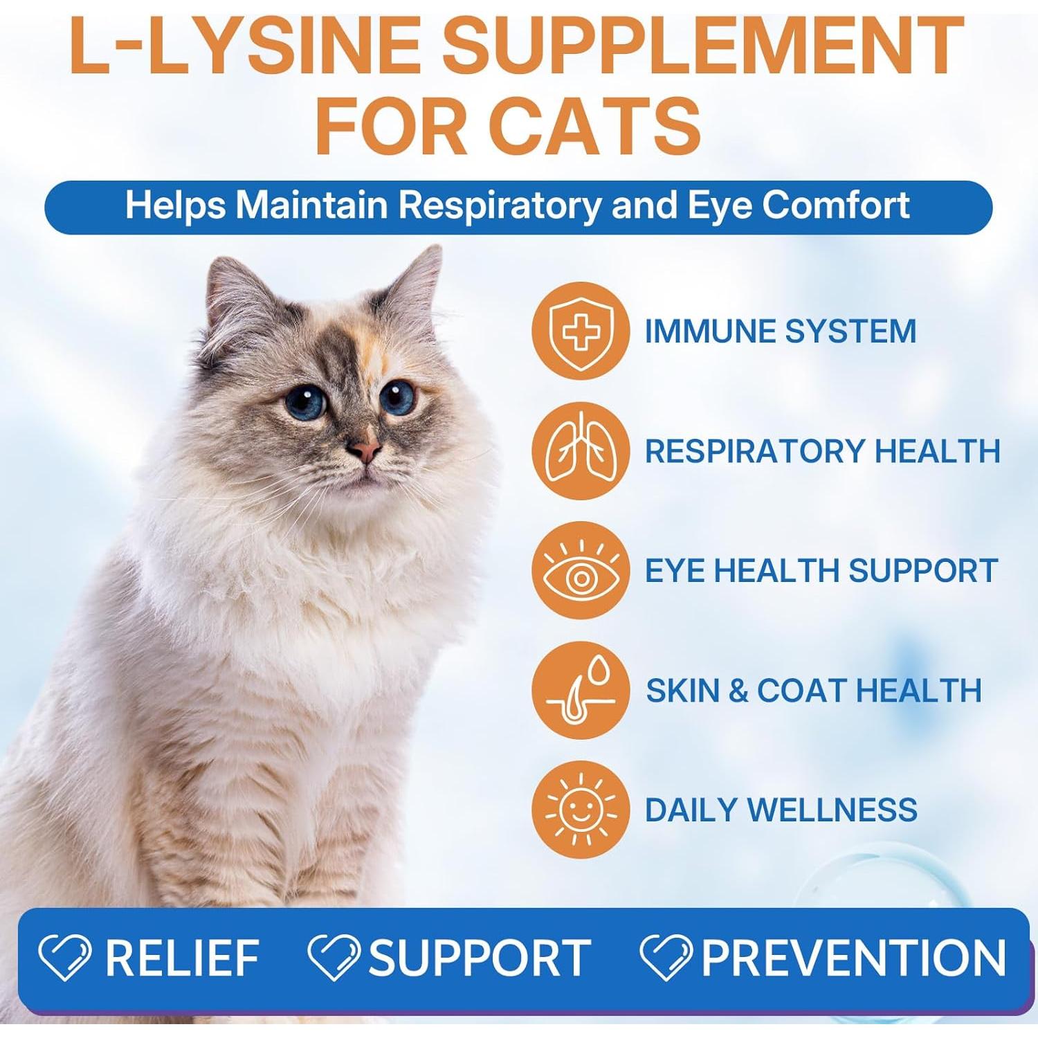 Suplemento L-Lisina WEALLIN para Gatos 60 ml - Inmunidad y Respiración