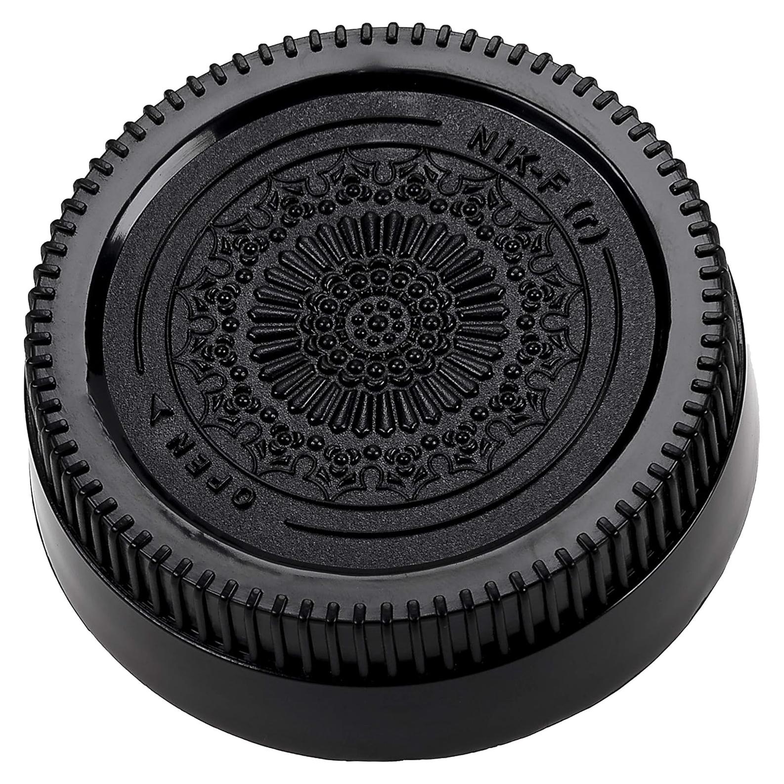 Tapa de lente trasera Fotodiox para Nikon F - Negra