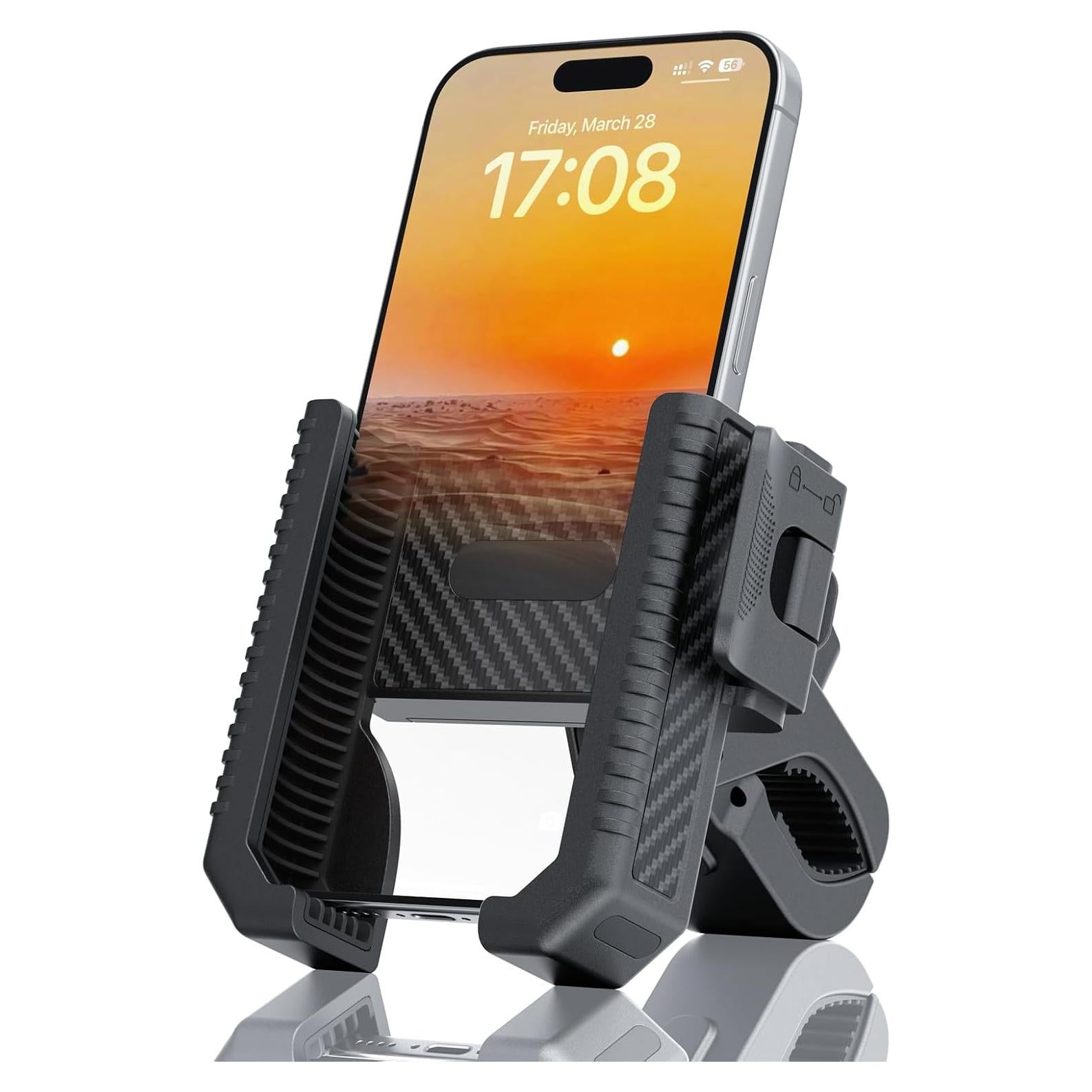 Soporte para Teléfono de Bicicleta Wonwood - Ajustable 4.5" a 7"