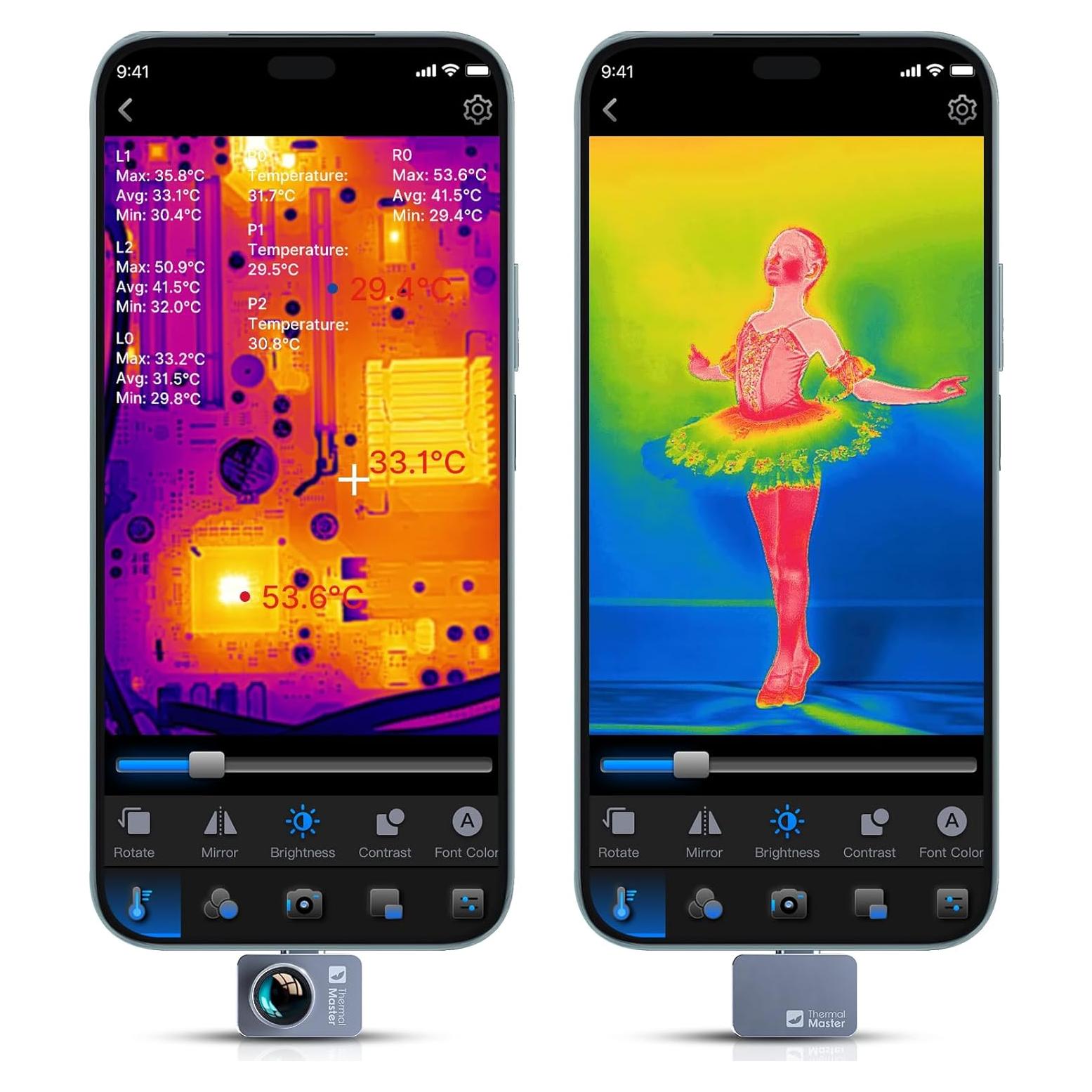 Cámara Térmica P2 Pro para Android - Infrarroja 512x384