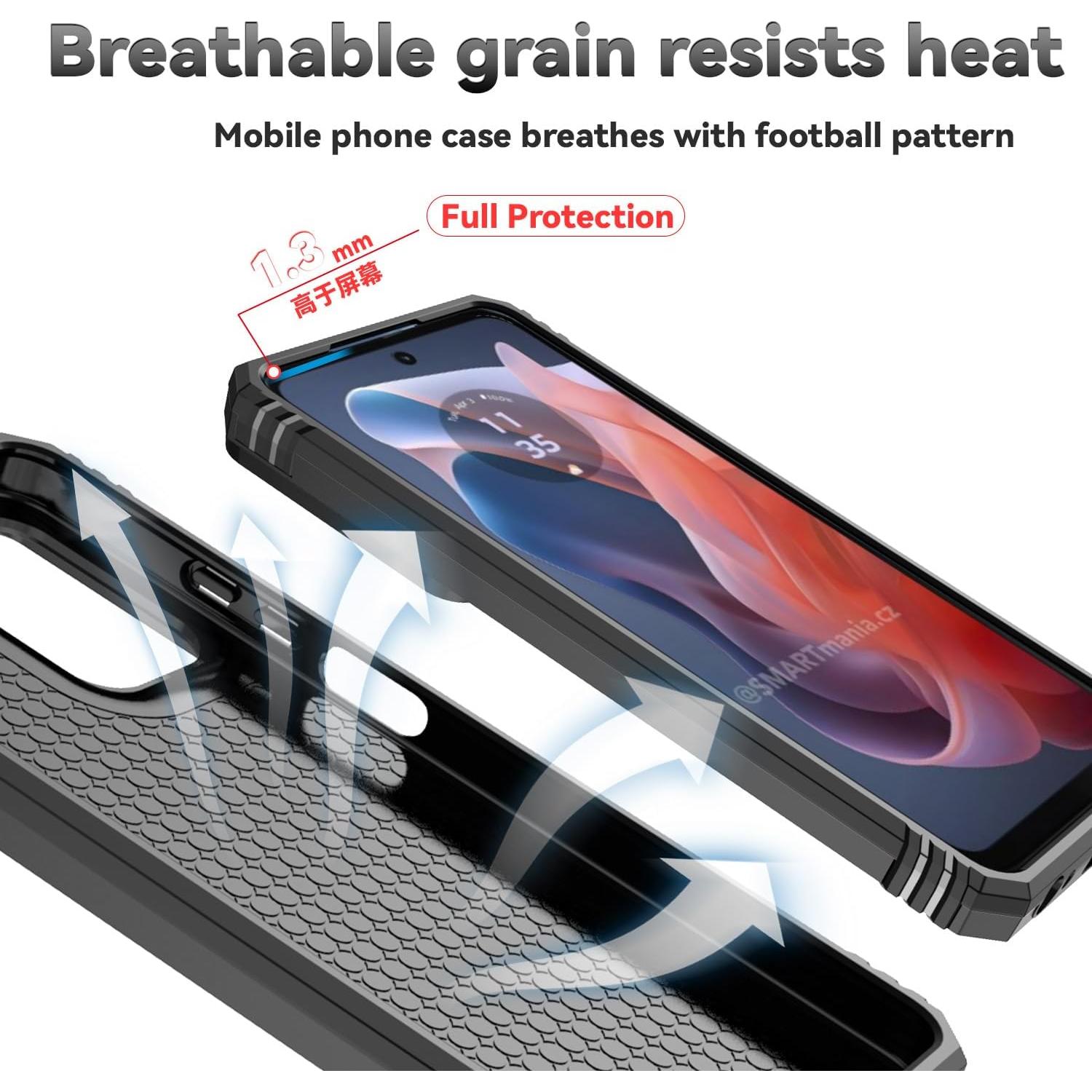 Funda SunStory para Motorola Moto G Play 2024 con soporte y tapa