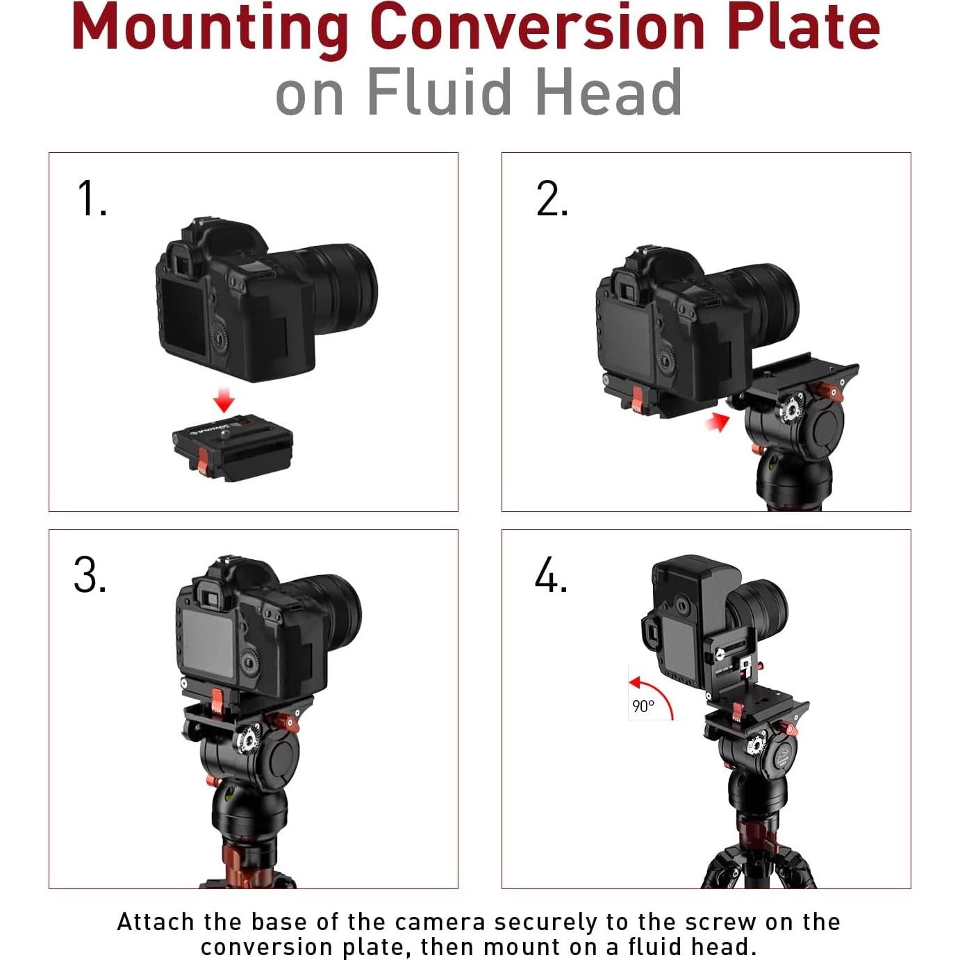 Placa QR Soporte de Cámara IFOOTAGE HV-01 5kg Plegable