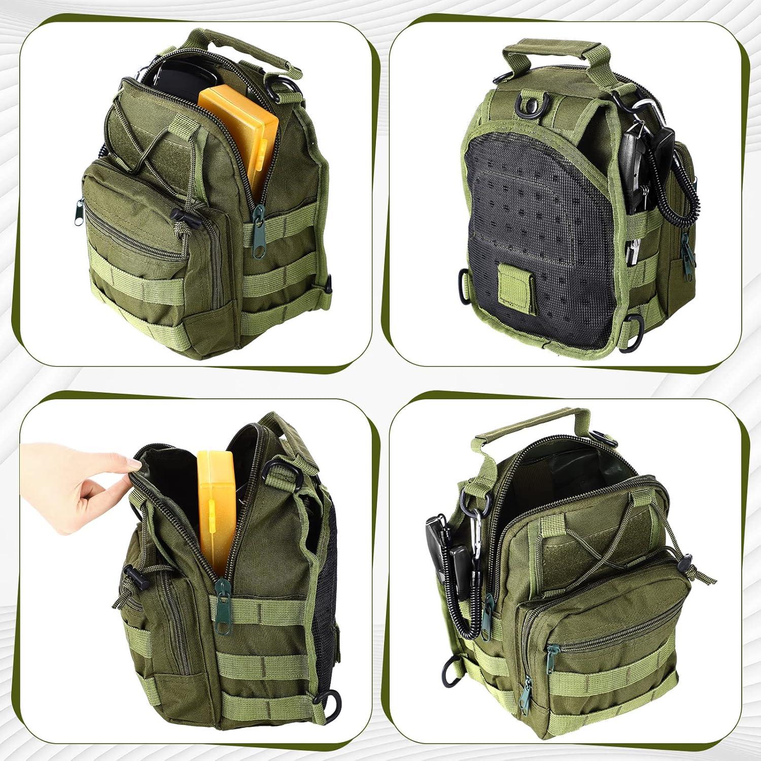 Mochila de Pesca Hungdao 7 Pcs con Herramientas y Pinzas