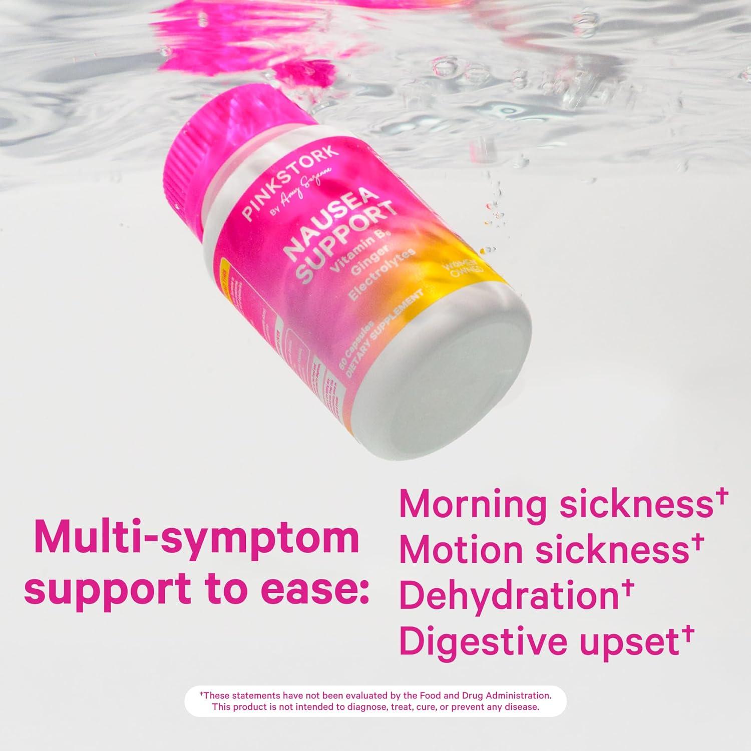 Dulces Orgánicos Pink Stork con Vitamina B6 y Jengibre - 60 Unidades