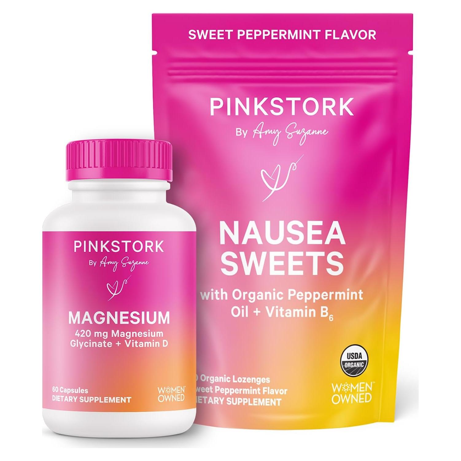 Suplemento de Magnesio Glicinato Pink Stork 60 Cápsulas