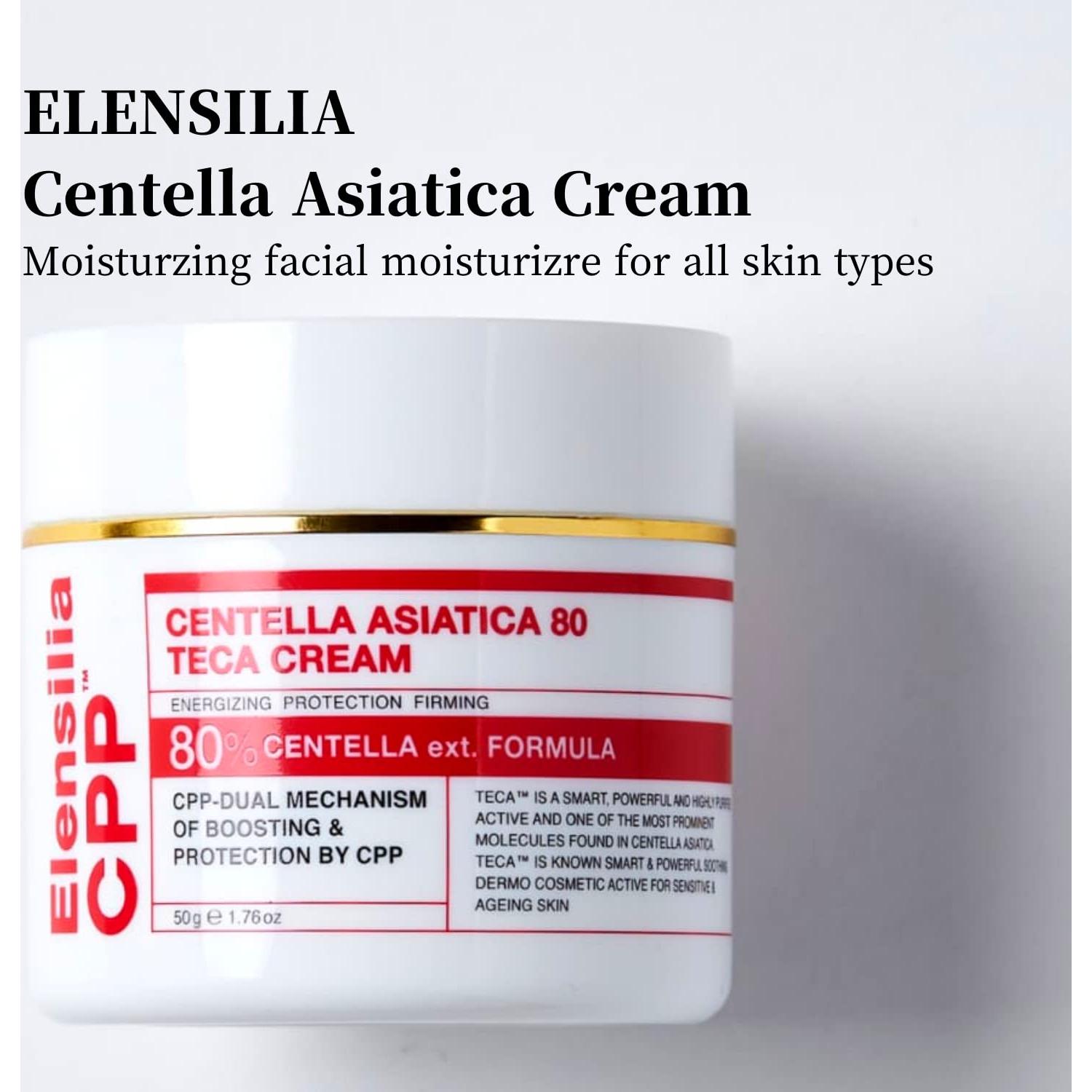 Crema Hidratante Intensiva Elensilia 80% Centella Asiática 50ml