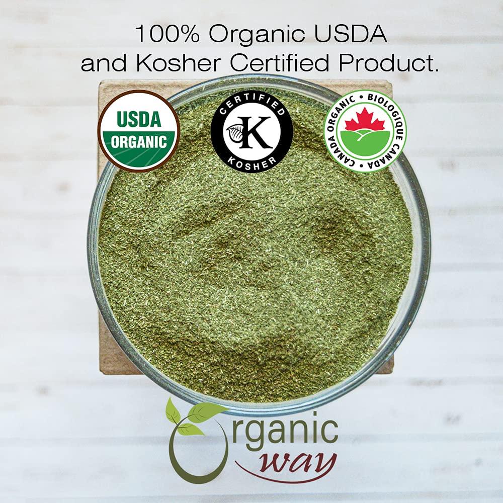 Polvo de Gotu Kola Orgánico 450g - Organic Way - Vegano y Sin Gluten
