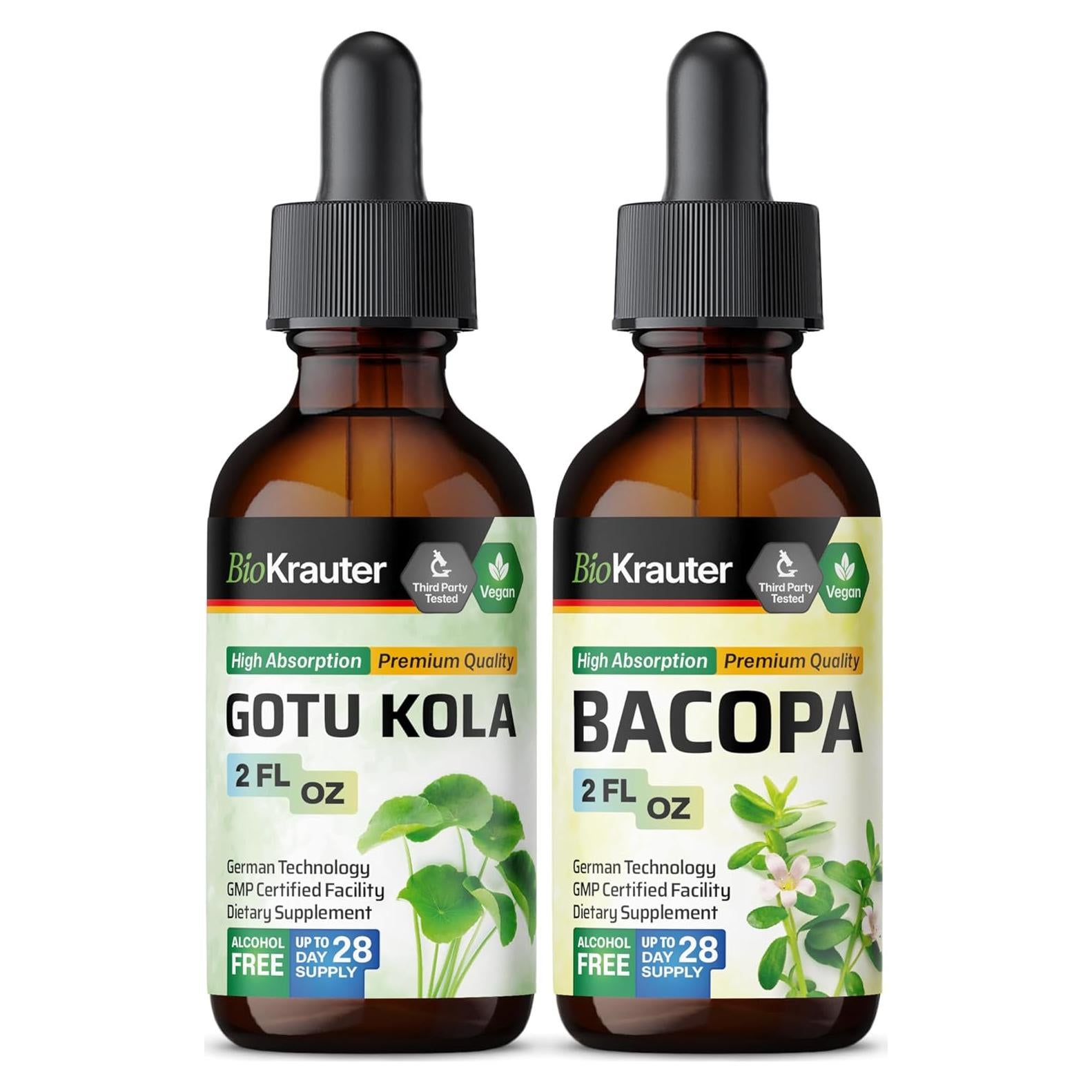 Tinte de Gotu Kola y Bacopa BioKrauter 59.15 ml Vegano