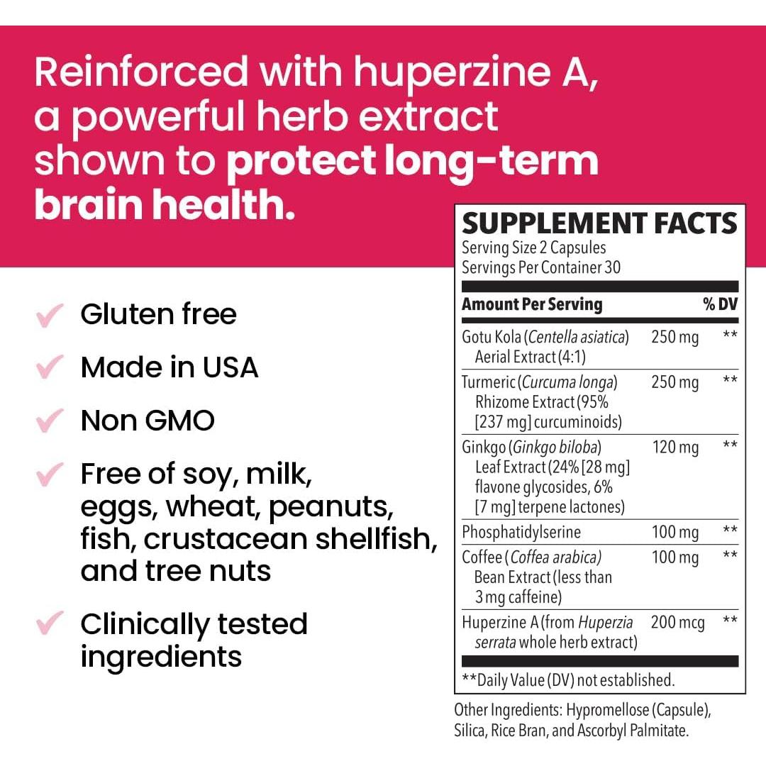 LifeSeasons Memoria y Enfoque Extra Fuerte - 120 Cápsulas