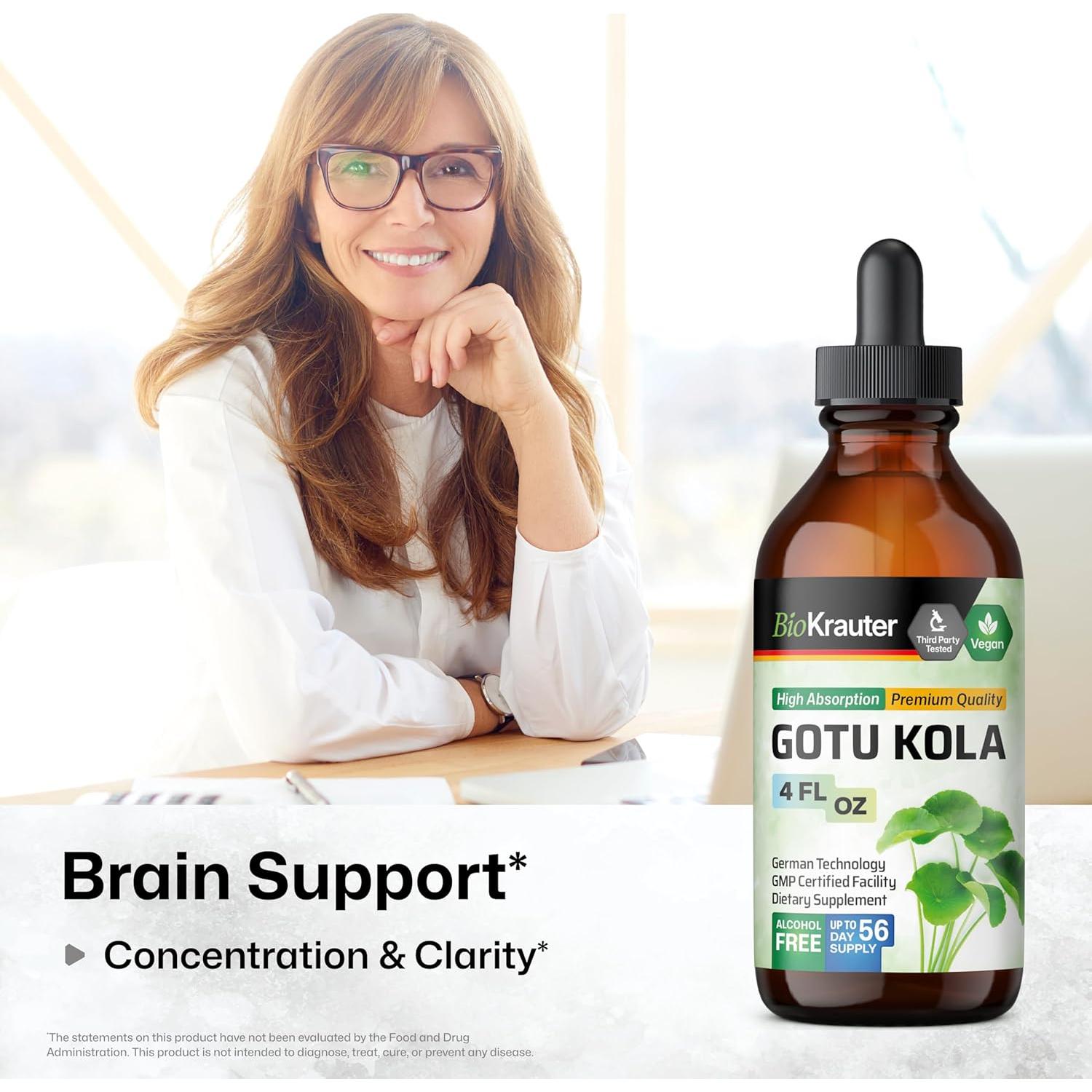 Tintura de Gotu Kola y Bacopa BioKrauter 118 ml Vegana